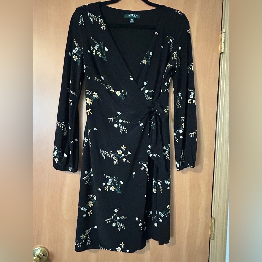 Faux wrap dress by Lauren Ralph Lauren floral
